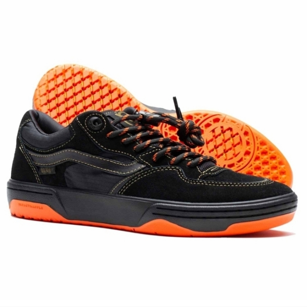 Vans Spitfire Rowan 2 Men Black Orange Flame With Lace Savers 082025 - Picture 4 of 5